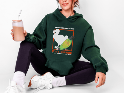 Hooded Sweatshirt | FUNDRAISER | Moose's Flock | Extinction is a Warning - Detezi Designs - 20593471185506546724