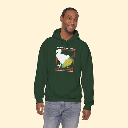 Hooded Sweatshirt | FUNDRAISER | Moose's Flock | Extinction is a Warning - Detezi Designs - 20593471185506546724