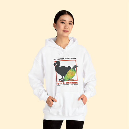 Hooded Sweatshirt | FUNDRAISER | Moose's Flock | Extinction is a Warning - Detezi Designs - 20593471185506546724
