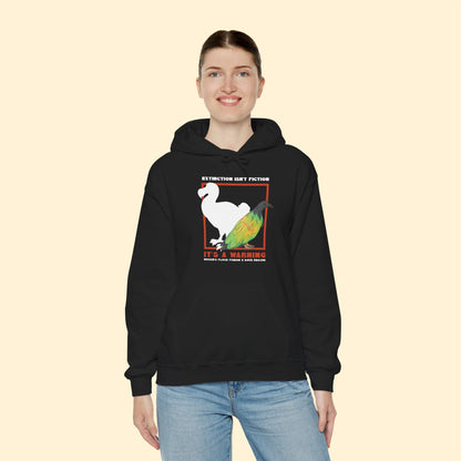 Hooded Sweatshirt | FUNDRAISER | Moose's Flock | Extinction is a Warning - Detezi Designs - 20593471185506546724