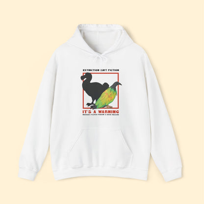 Hooded Sweatshirt | FUNDRAISER | Moose's Flock | Extinction is a Warning - Detezi Designs - 32664871780907628515
