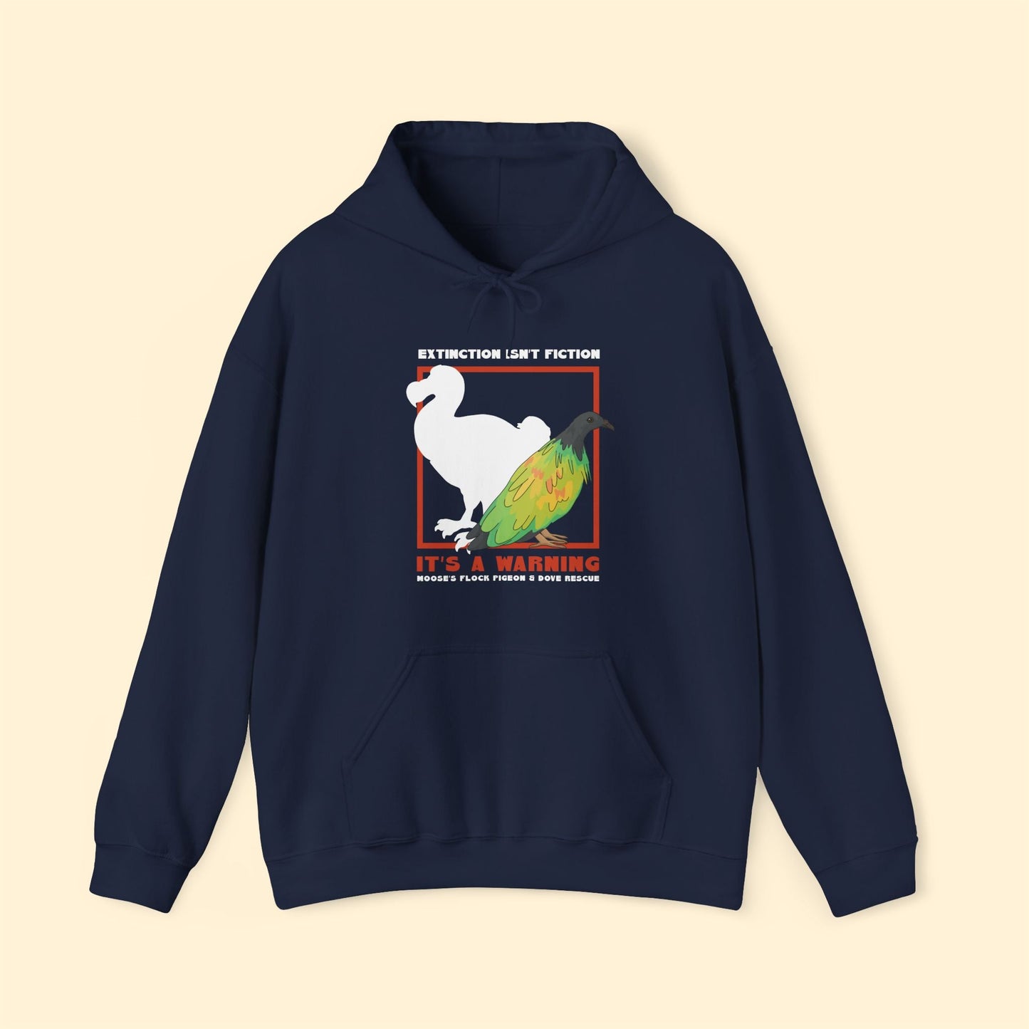 Hooded Sweatshirt | FUNDRAISER | Moose's Flock | Extinction is a Warning - Detezi Designs - 44422249076303937875