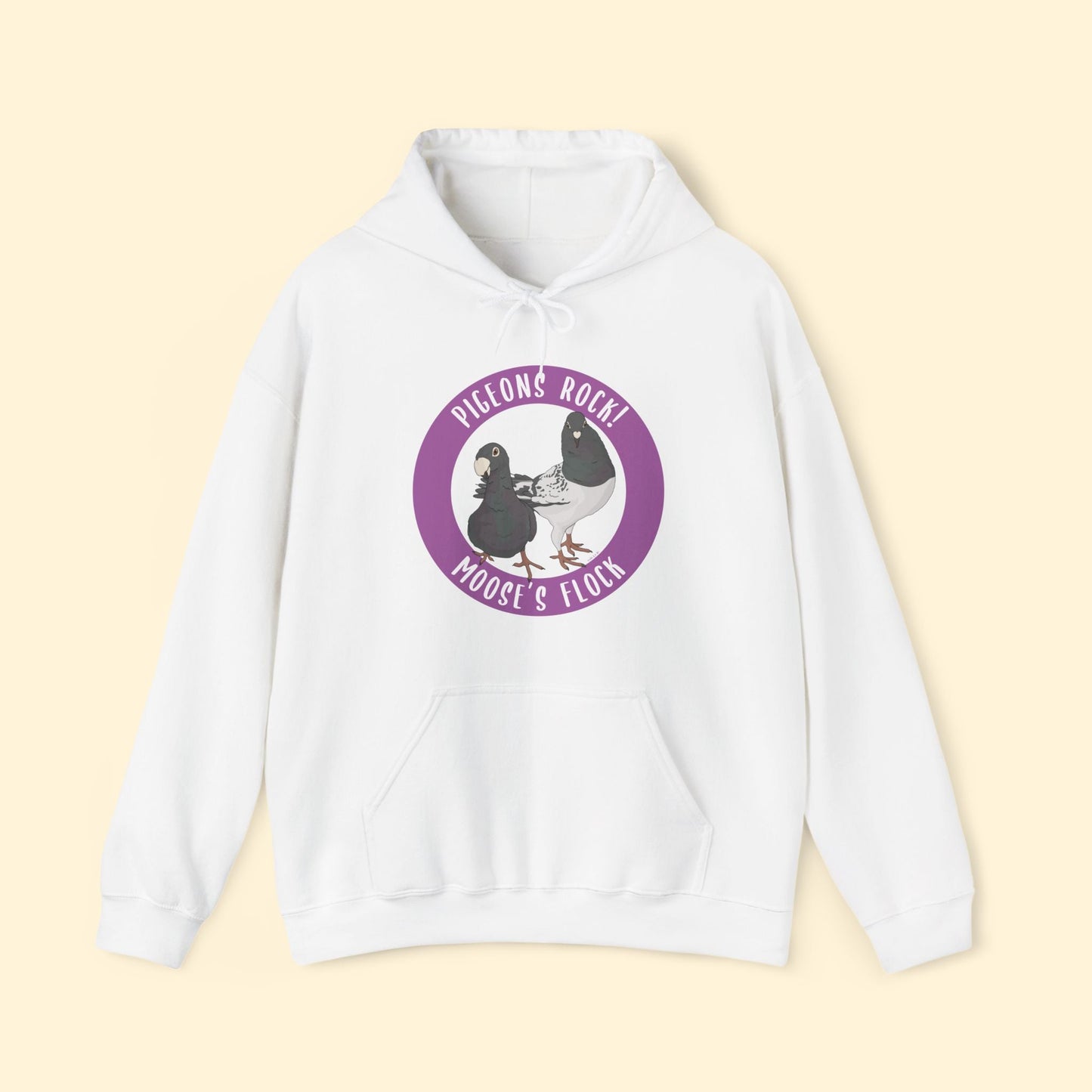 Hooded Sweatshirt | FUNDRAISER | Moose's Flock | Pigeons Rock - Detezi Designs - 12634376078065603436