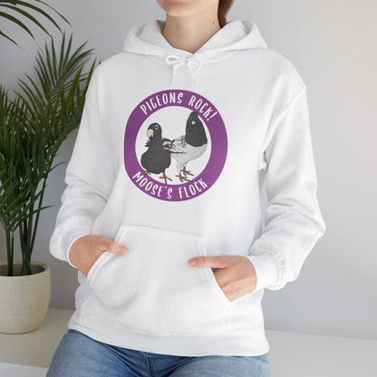 Hooded Sweatshirt | FUNDRAISER | Moose's Flock | Pigeons Rock - Detezi Designs - 28846536749587276378