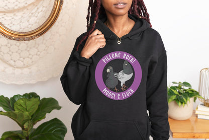 Hooded Sweatshirt | FUNDRAISER | Moose's Flock | Pigeons Rock - Detezi Designs - 28846536749587276378