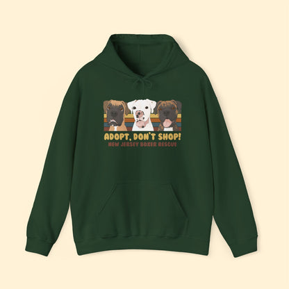 Hooded Sweatshirt | FUNDRAISER | New Jersey Boxer Rescue | Adopt, Don't Shop! - Detezi Designs - 20720247820887465009