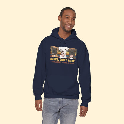 Hooded Sweatshirt | FUNDRAISER | New Jersey Boxer Rescue | Adopt, Don't Shop! - Detezi Designs - 55270930224350972188
