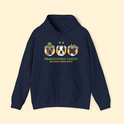 Hooded Sweatshirt | FUNDRAISER | New Jersey Boxer Rescue | St. Patrick's Day - Detezi Designs - 17271565003121441663