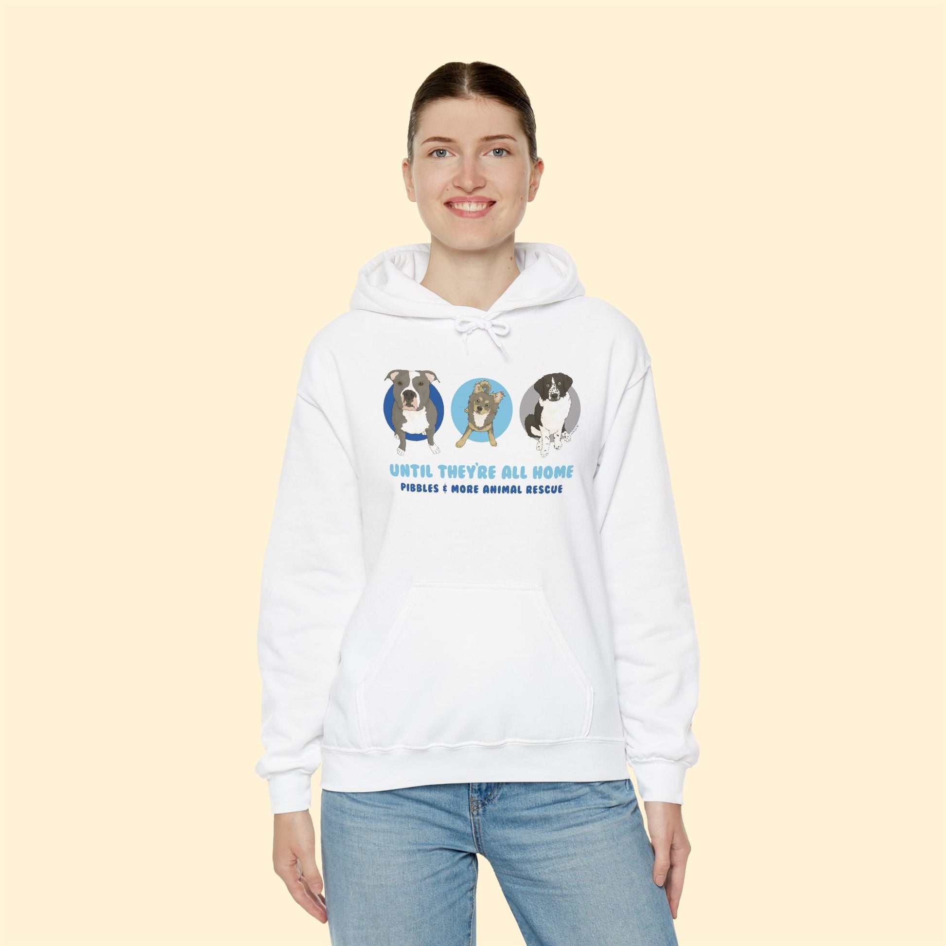 Hooded Sweatshirt | FUNDRAISER | Pibbles & More Animal Rescue - Detezi Designs - 11172122406561356451