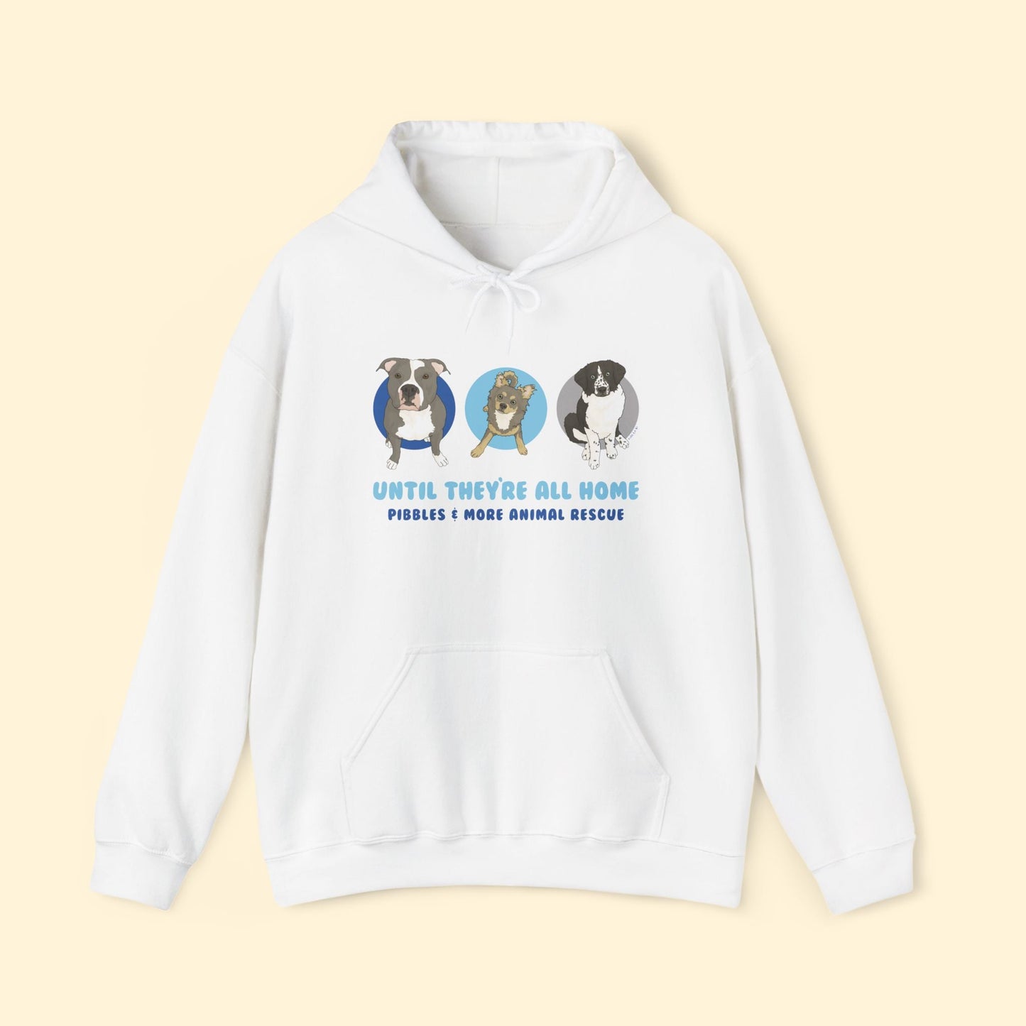 Hooded Sweatshirt | FUNDRAISER | Pibbles & More Animal Rescue - Detezi Designs - 11322238753235207473