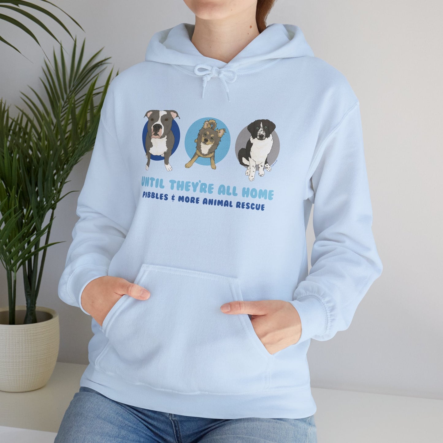 Hooded Sweatshirt | FUNDRAISER | Pibbles & More Animal Rescue - Detezi Designs - 12460017037698162591