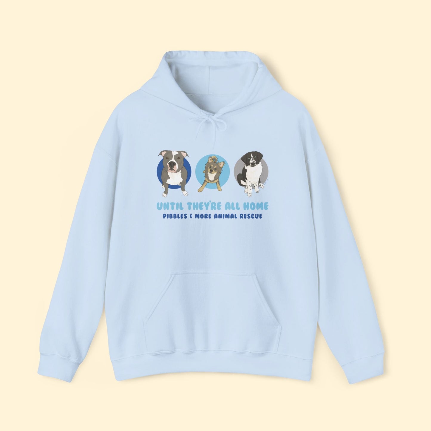 Hooded Sweatshirt | FUNDRAISER | Pibbles & More Animal Rescue - Detezi Designs - 23459565737554106629
