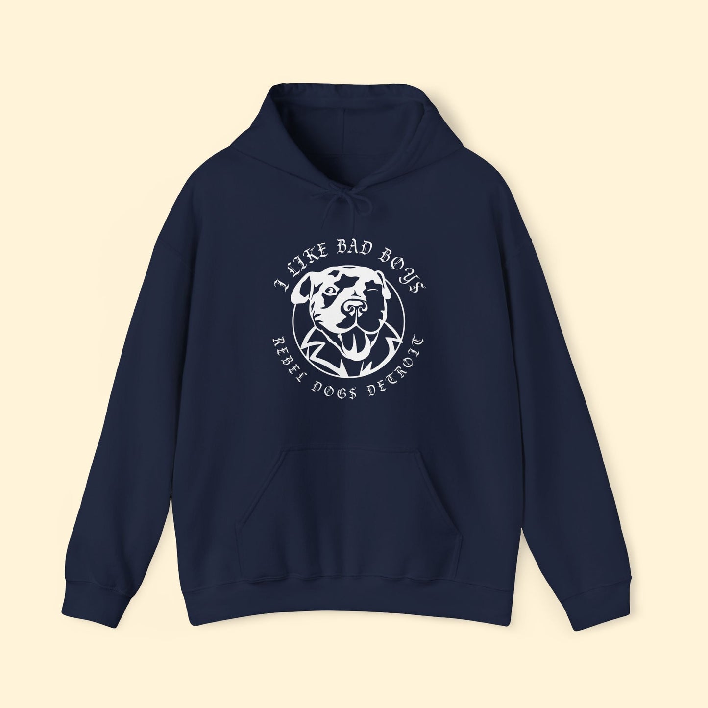 Hooded Sweatshirt | FUNDRAISER | Rebel Dogs Detroit - Detezi Designs - 12122744111130492932
