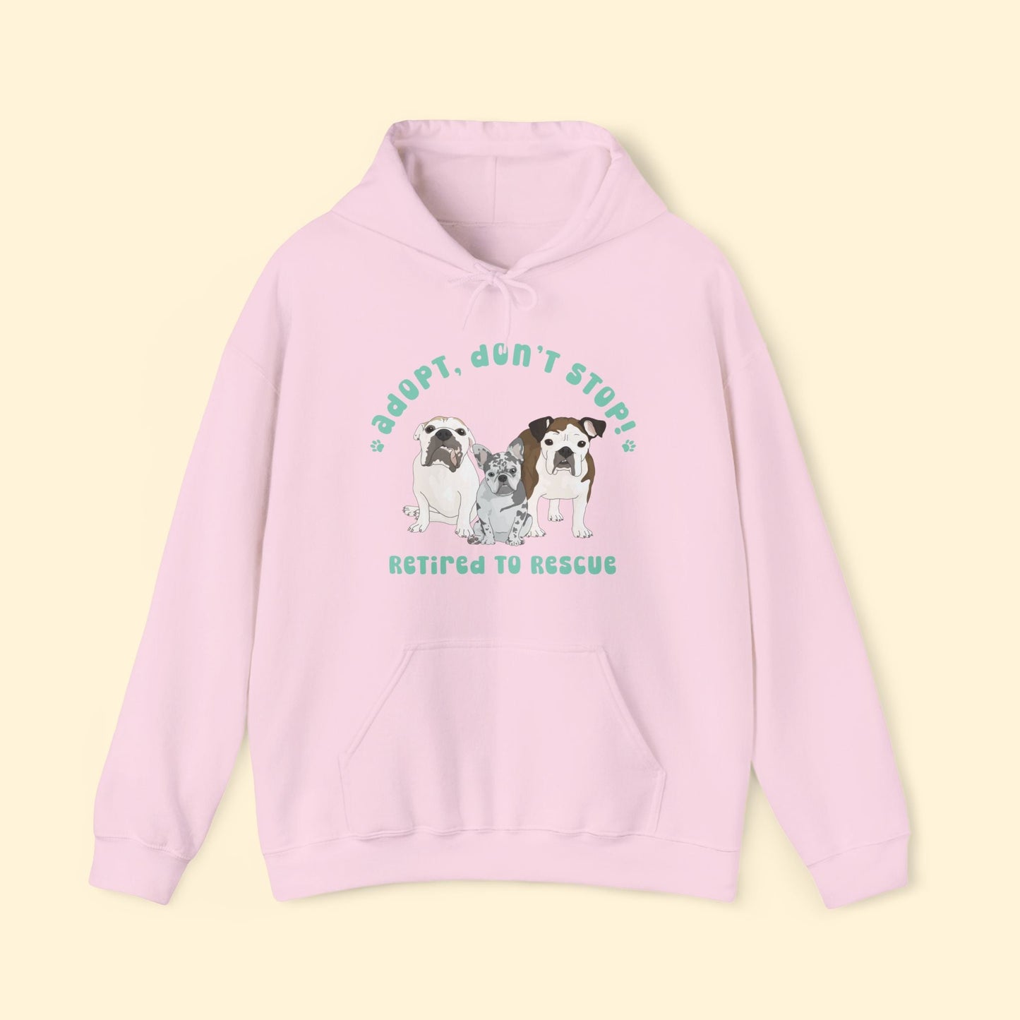 Hooded Sweatshirt | FUNDRAISER | Retired to Rescue - Detezi Designs - 17363678621811871663