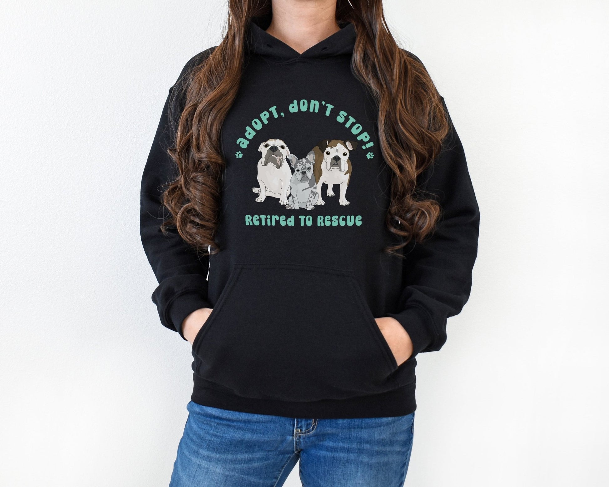 Hooded Sweatshirt | FUNDRAISER | Retired to Rescue - Detezi Designs - 22474201481200903929