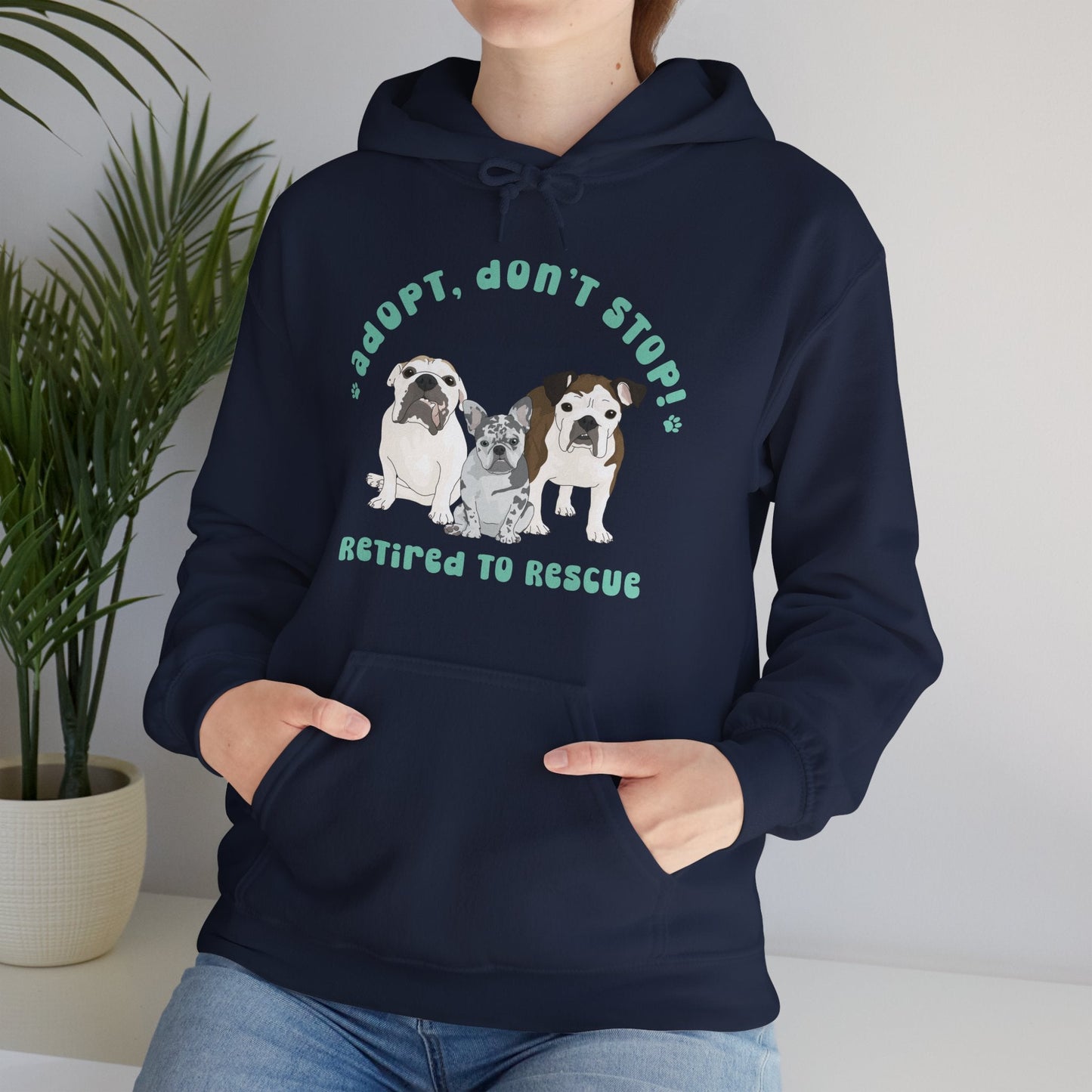 Hooded Sweatshirt | FUNDRAISER | Retired to Rescue - Detezi Designs - 37376881596929706417