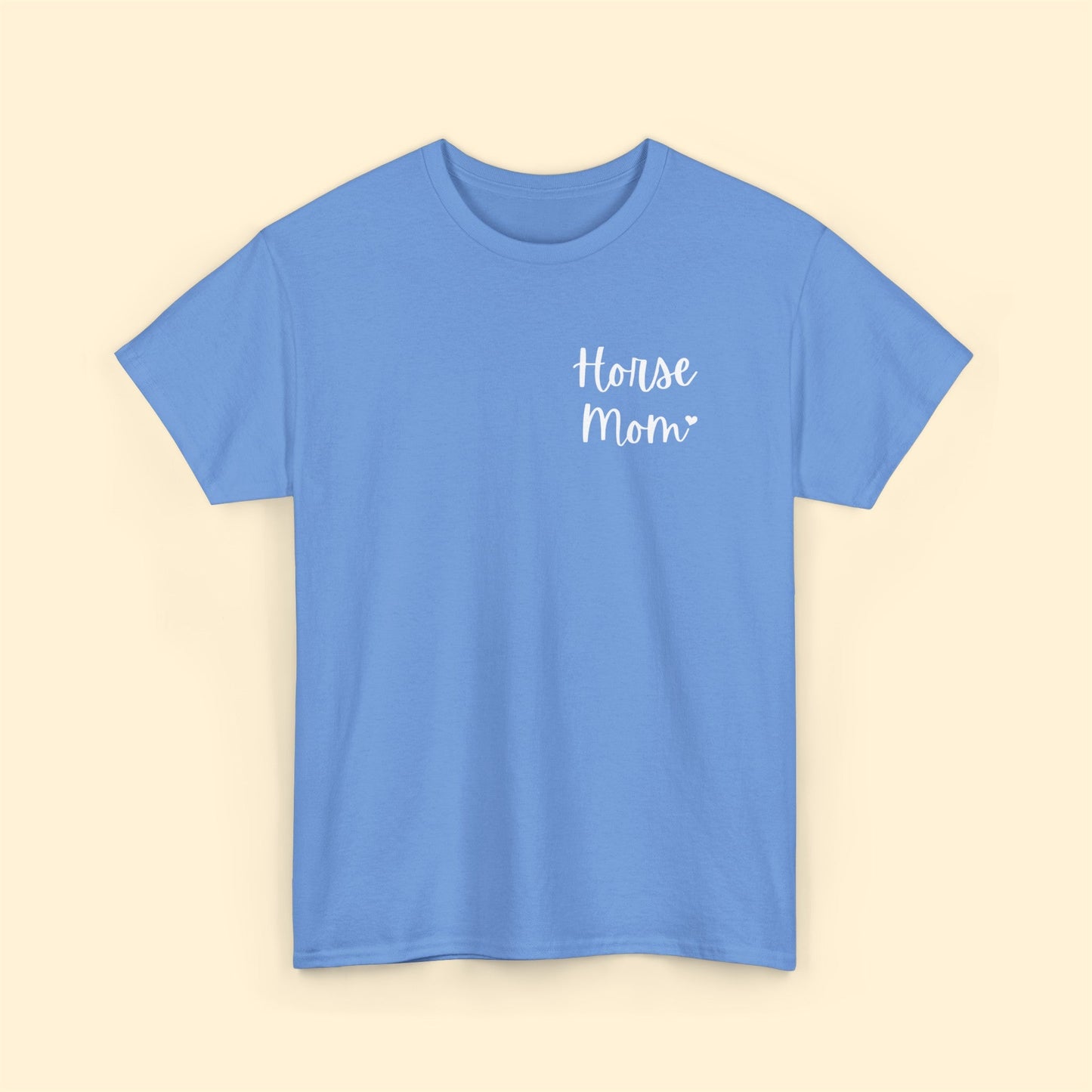 Horse Mom | Pocket Print | Unisex T-shirt - Detezi Designs-10638722774879933795