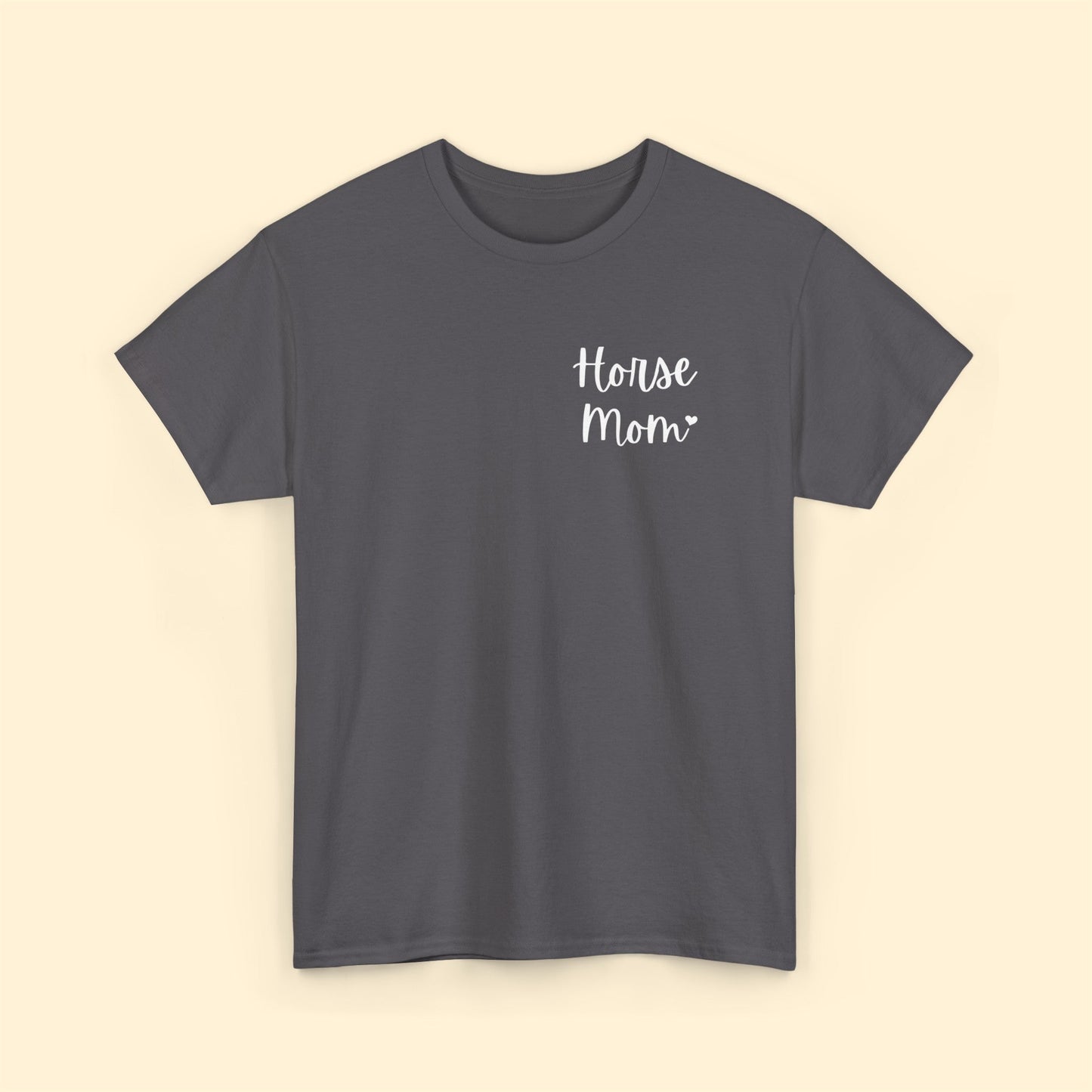 Horse Mom | Pocket Print | Unisex T-shirt - Detezi Designs-31987140248784206277