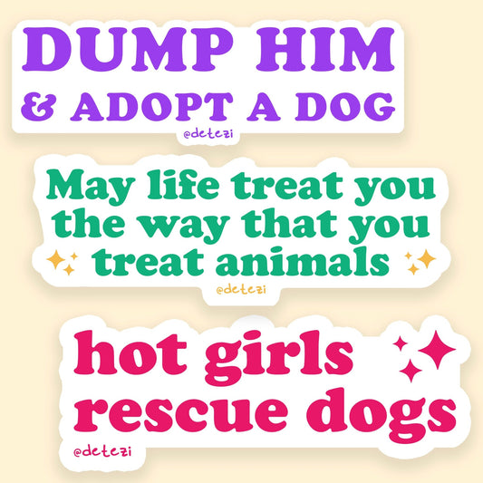 Hot Girls Love Dogs | Sticker Pack - Detezi Designs - 