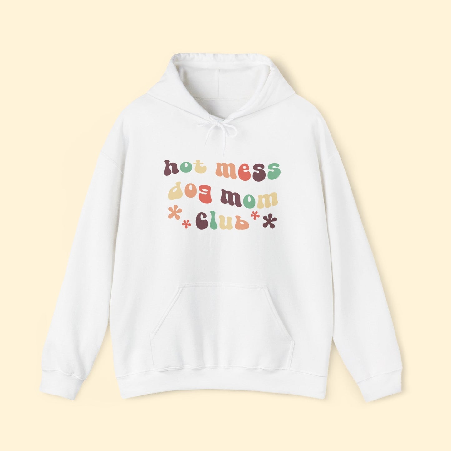 Hot Mess Dog Mom Club | Hooded Sweatshirt - Detezi Designs - 17678328937014150314