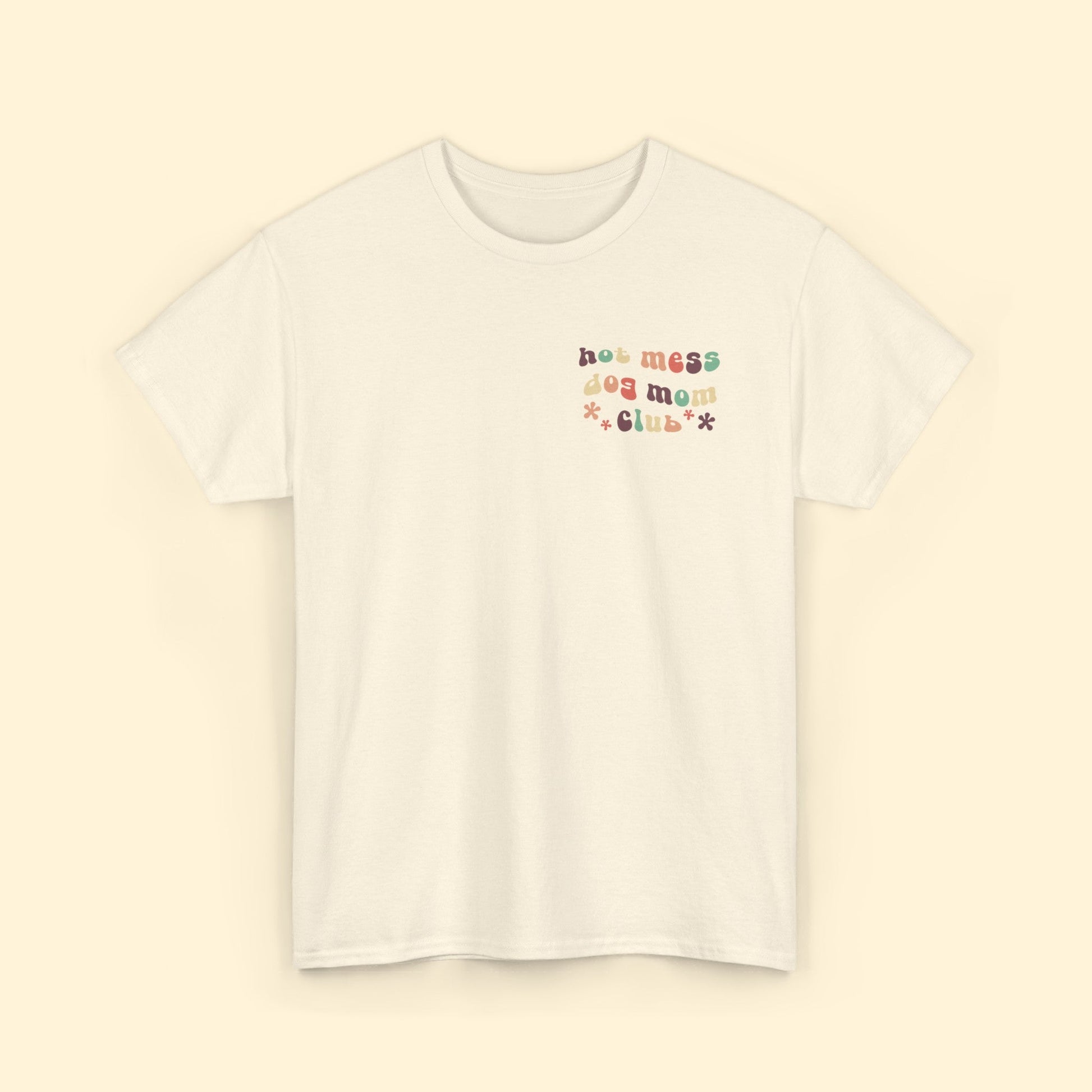 Hot Mess Dog Mom Club | Pocket Print | Unisex T - shirt - Detezi Designs - 13574450599776970393