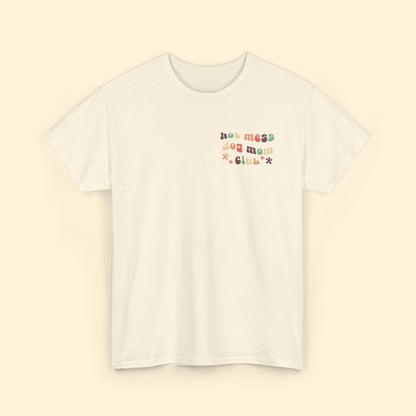 Hot Mess Dog Mom Club | Pocket Print | Unisex T - shirt - Detezi Designs - 13574450599776970393