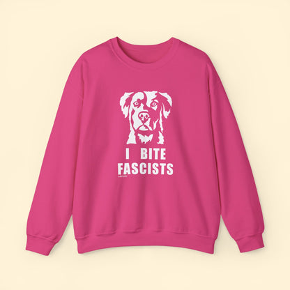 I Bite Fascists | Crewneck Sweatshirt - Detezi Designs - 31864120637441498233