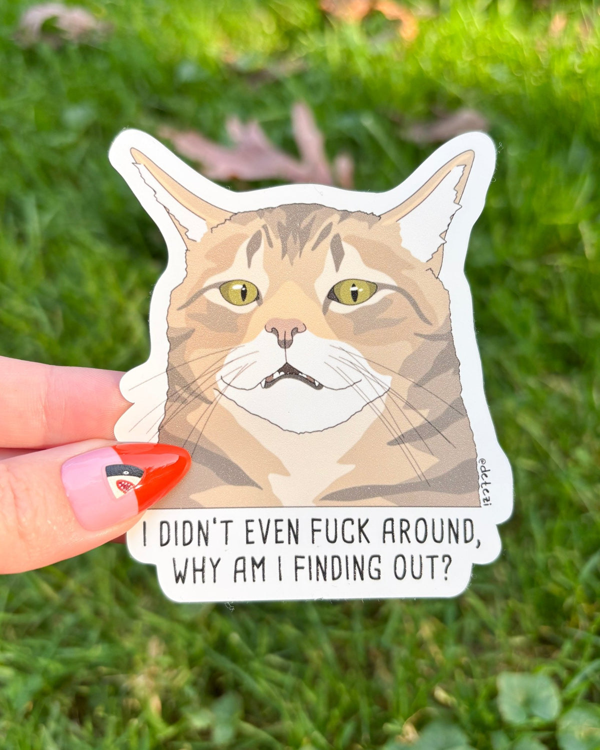 I Didn't Even Fuck Around | Vinyl Sticker - Detezi Designs-