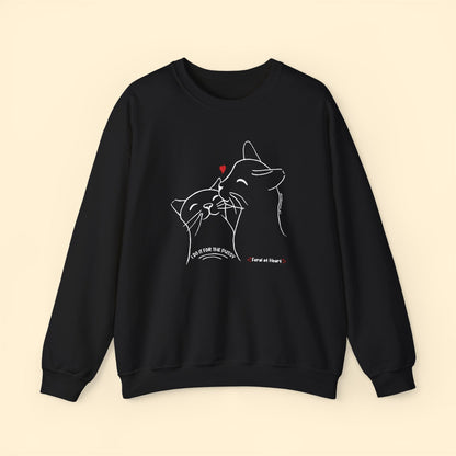 I Do It For The Pussy | FUNDRAISER for Feral At Heart | Crewneck Sweatshirt - Detezi Designs - 19164103026272032272