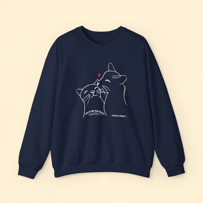 I Do It For The Pussy | FUNDRAISER for Feral At Heart | Crewneck Sweatshirt - Detezi Designs - 26875309924231802158