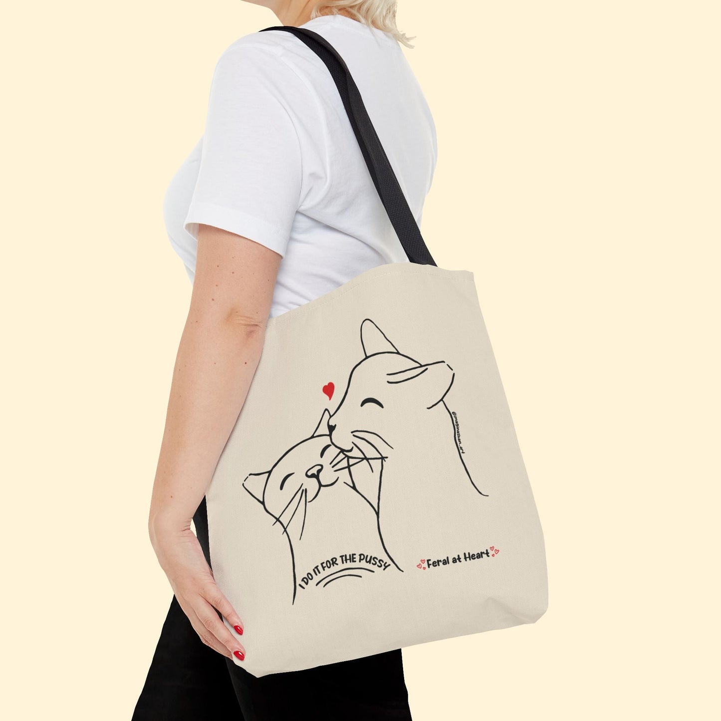 I Do It For The Pussy | FUNDRAISER for Feral At Heart | Tote Bag - Detezi Designs - 24832582181489429724