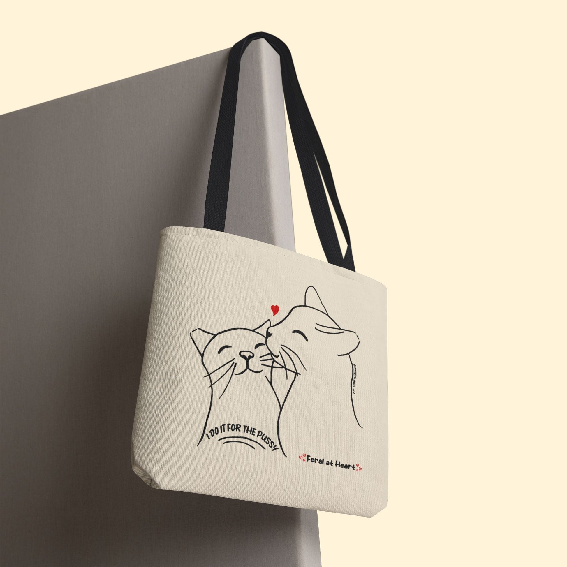 I Do It For The Pussy | FUNDRAISER for Feral At Heart | Tote Bag - Detezi Designs - 24832582181489429724