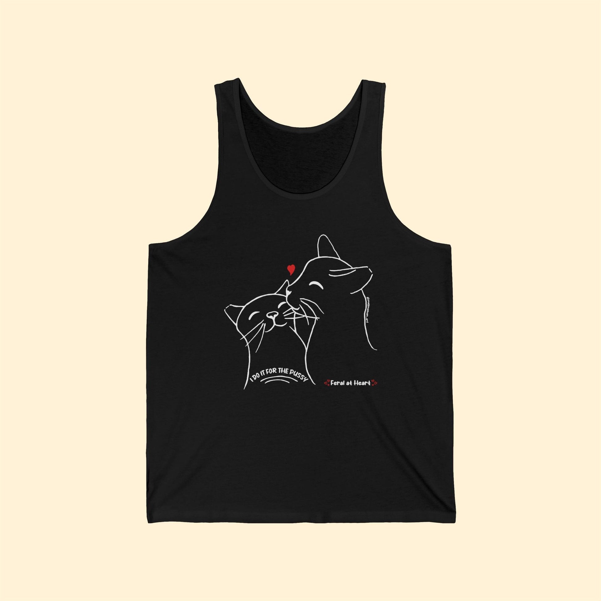 I Do It For The Pussy | FUNDRAISER for Feral at Heart | Unisex Jersey Tank - Detezi Designs - 20244068704753076525