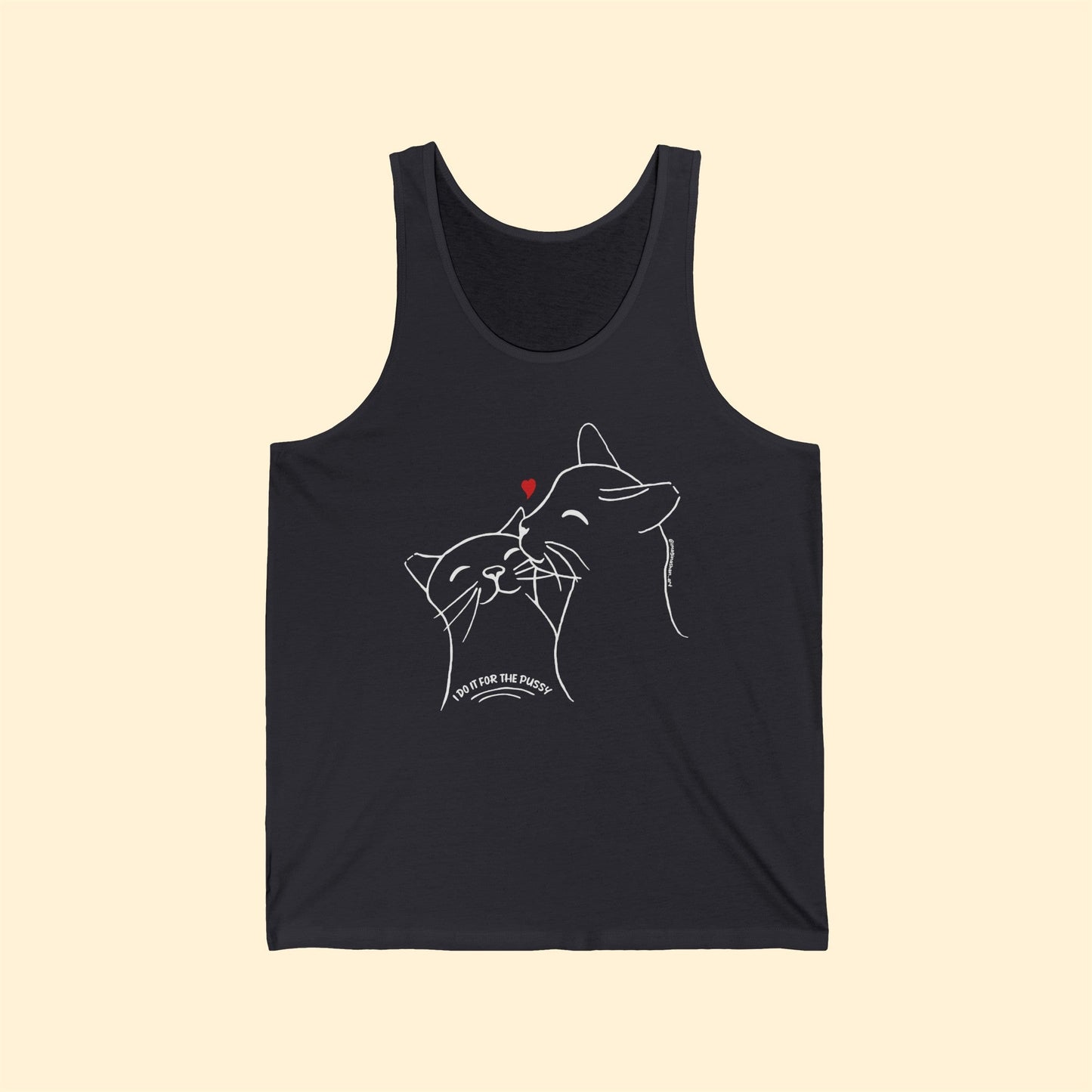 I Do It For The Pussy | FUNDRAISER for Feral at Heart | Unisex Jersey Tank - Detezi Designs-32839121108080667243