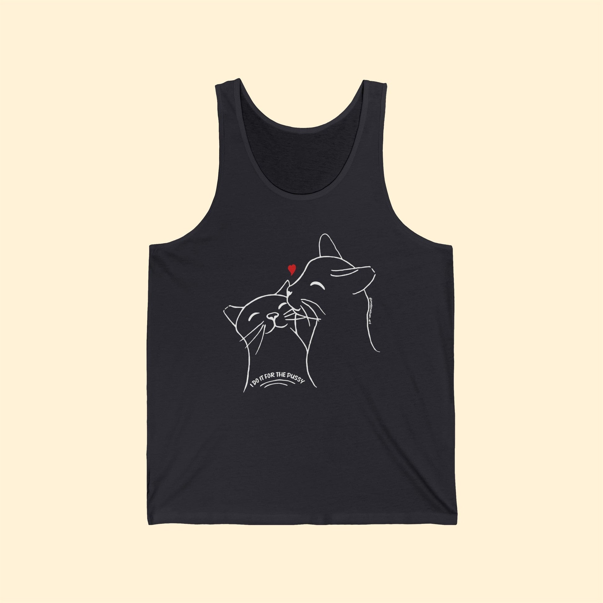 I Do It For The Pussy | FUNDRAISER for Feral at Heart | Unisex Jersey Tank - Detezi Designs-32839121108080667243