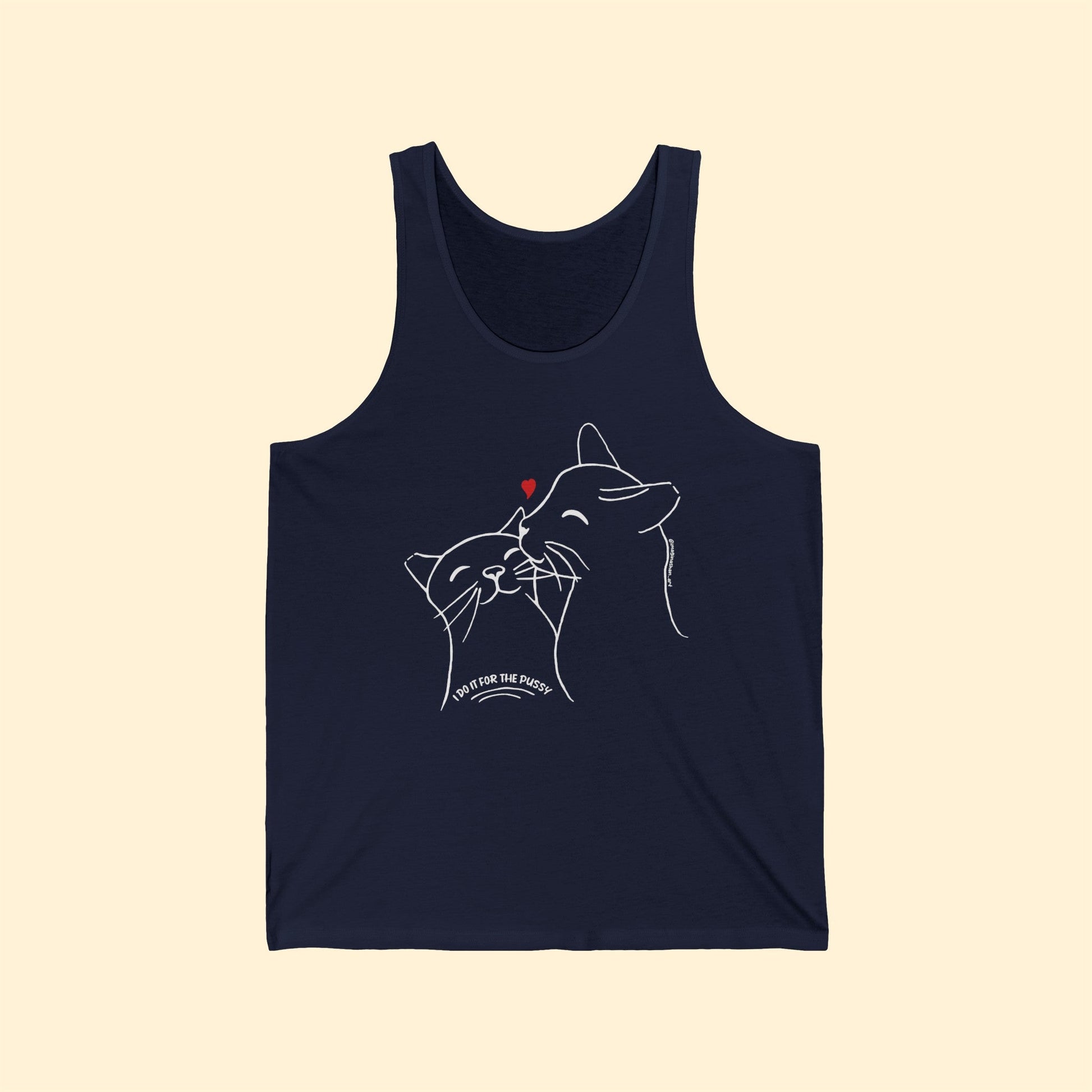 I Do It For The Pussy | FUNDRAISER for Feral at Heart | Unisex Jersey Tank - Detezi Designs-81470326634170364298