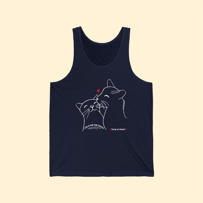 I Do It For The Pussy | FUNDRAISER for Feral at Heart | Unisex Jersey Tank - Detezi Designs - 81470326634170364298