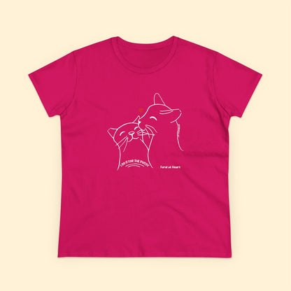 I Do It For The Pussy | FUNDRAISER for Feral At Heart | Women's Midweight Cotton Tee - Detezi Designs - 15208058906699580823