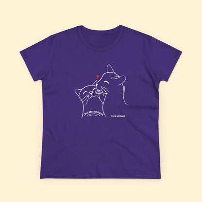 I Do It For The Pussy | FUNDRAISER for Feral At Heart | Women's Midweight Cotton Tee - Detezi Designs - 60872035209897246313