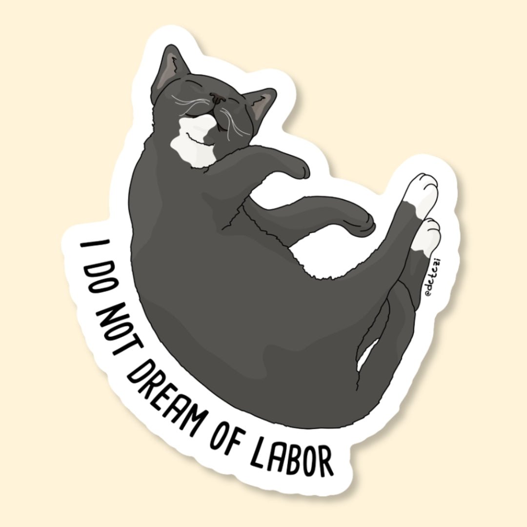 I Do Not Dream of Labor | Vinyl Sticker - Detezi Designs-