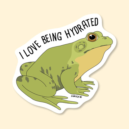I Love Being Hydrated | Vinyl Sticker - Detezi Designs-