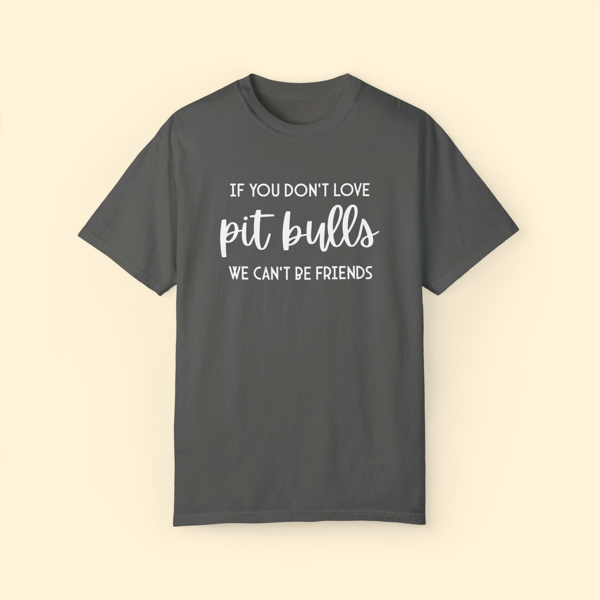 If You Don't Love Pit Bulls, We Can't Be Friends | Comfort Colors Unisex T - shirt - Detezi Designs - 24892916912962480509