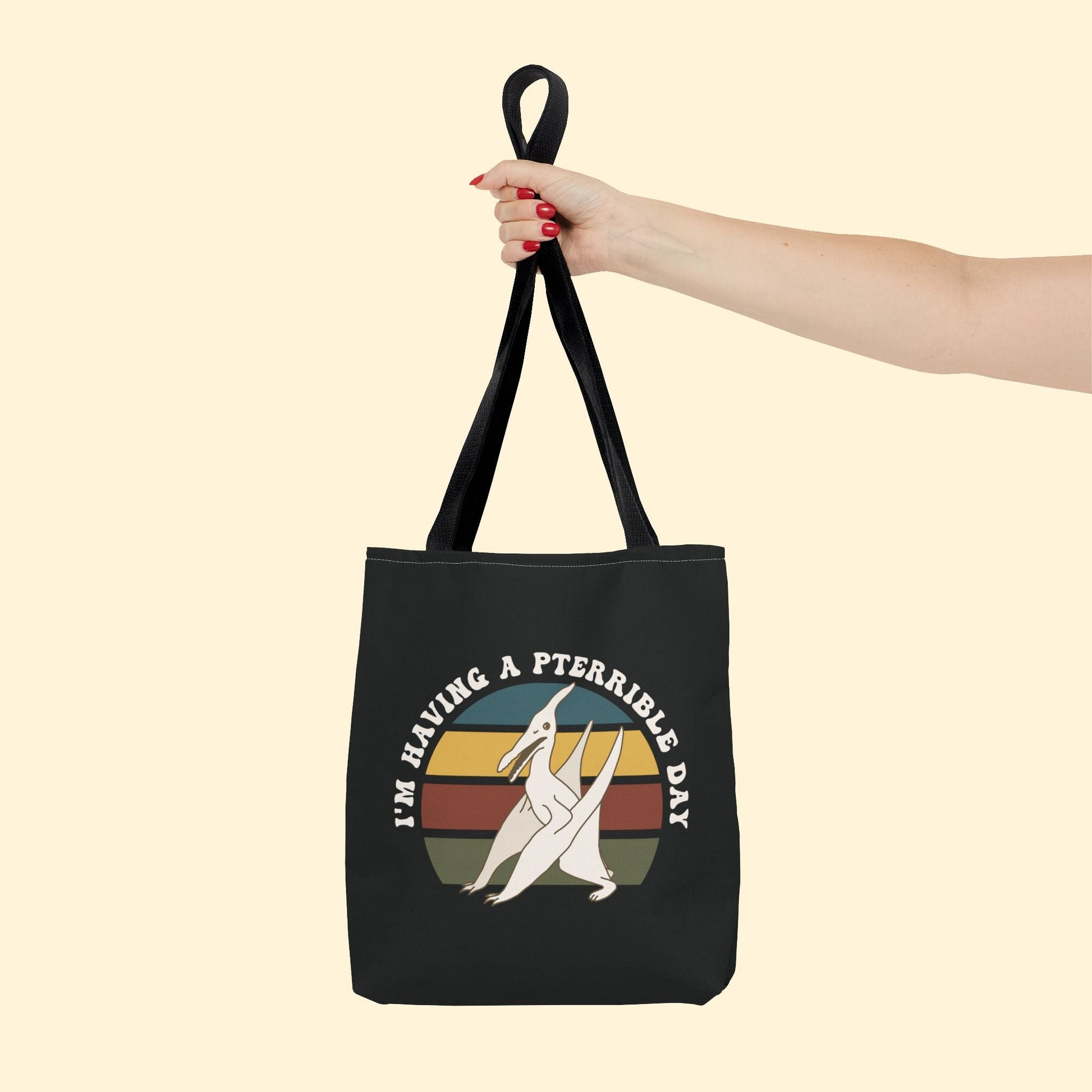 I'm Having A Pterrible Day | Tote Bag - Detezi Designs - 24669976976392487930