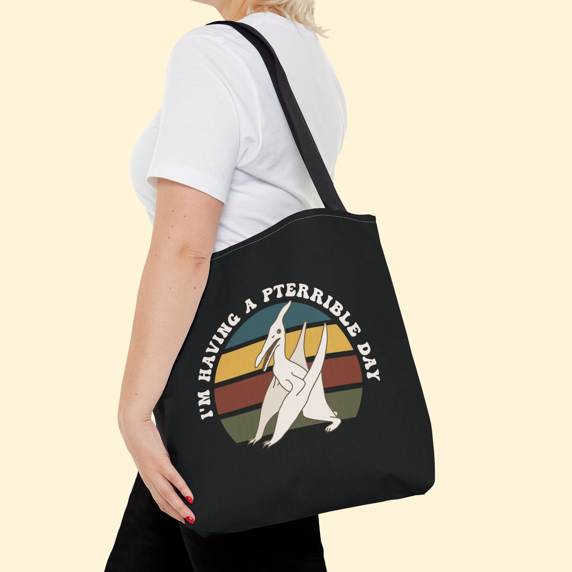 I'm Having A Pterrible Day | Tote Bag - Detezi Designs - 24669976976392487930