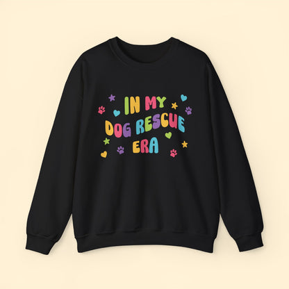 In My Dog Rescue Era | Crewneck Sweatshirt - Detezi Designs-26377098447380269576