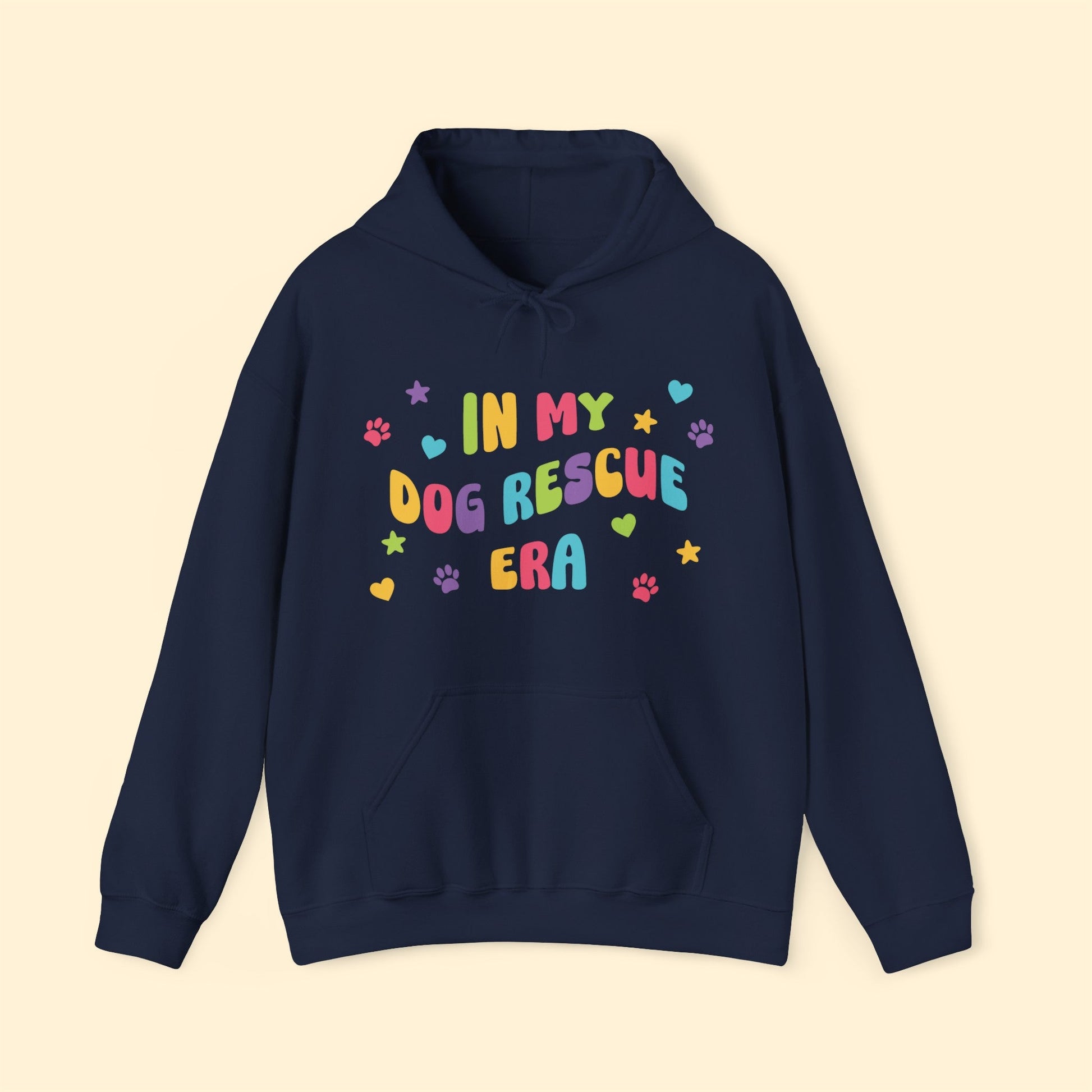 In My Dog Rescue Era | Hooded Sweatshirt - Detezi Designs-13870295500071598975