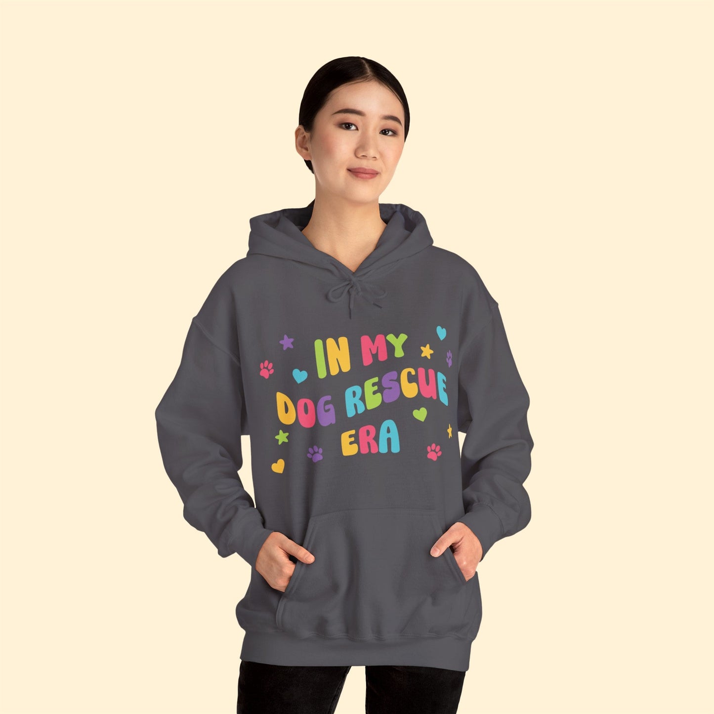 In My Dog Rescue Era | Hooded Sweatshirt - Detezi Designs-75112812920538796197