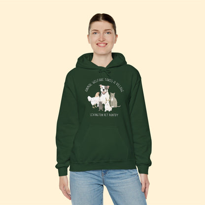 It Takes A Village | FUNDRAISER for Lexington Pet Pantry | Hooded Sweatshirt - Detezi Designs - 33655368793000887135