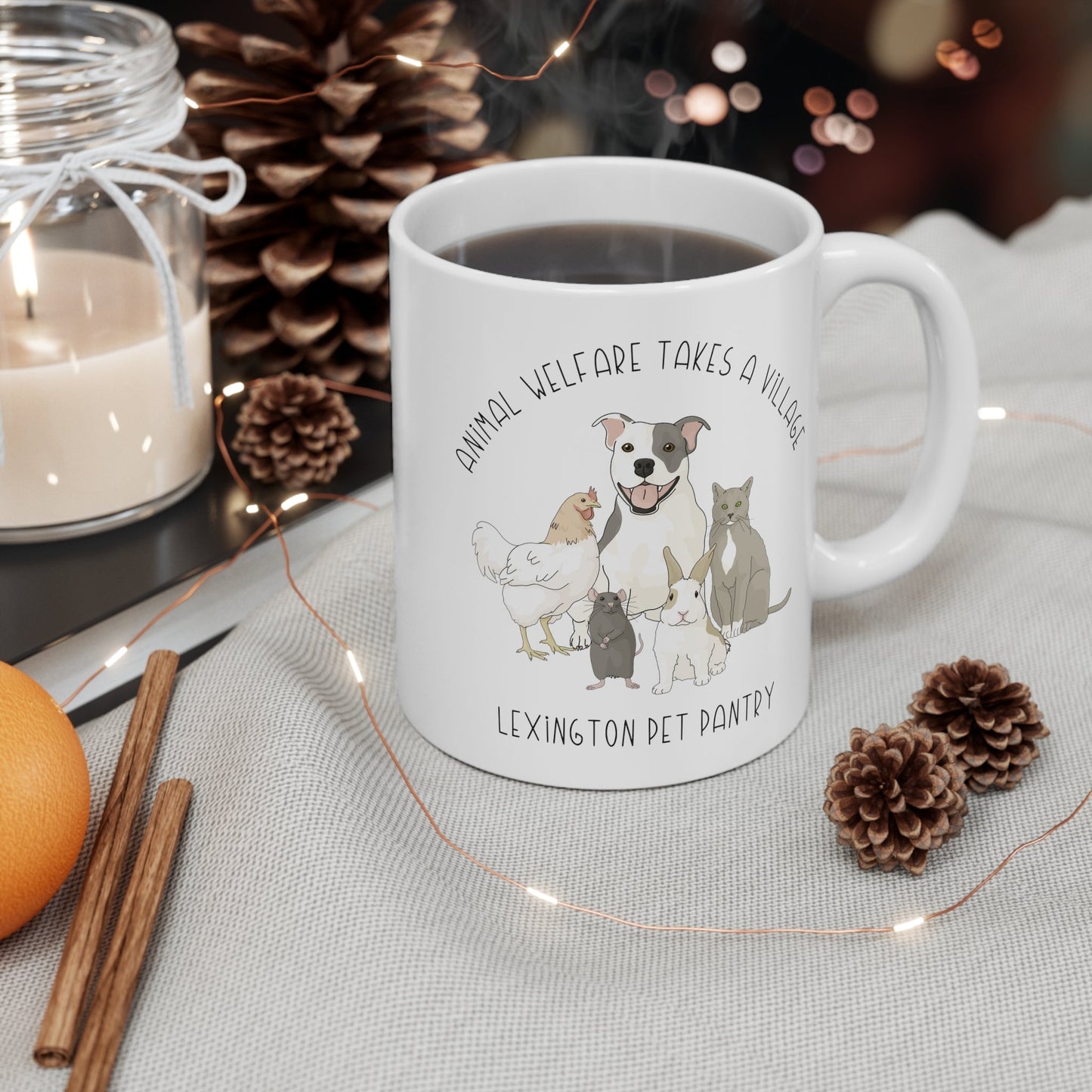 It Takes A Village | FUNDRAISER for Lexington Pet Pantry | Mug - Detezi Designs - 17464940955029460806