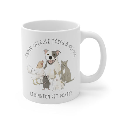 It Takes A Village | FUNDRAISER for Lexington Pet Pantry | Mug - Detezi Designs - 17464940955029460806